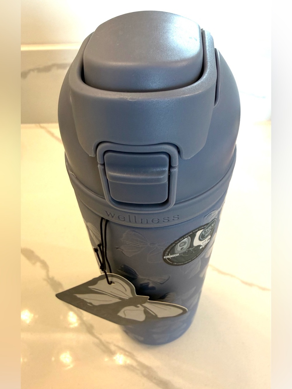 Brand New! Wellness/Revive-Insulated Water Bottle in Slate Blue-24oz
